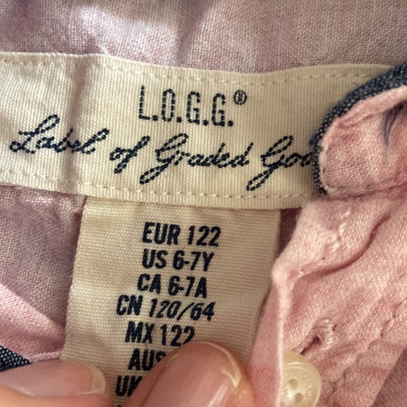 Bundle of boys button down shirts size 6-7 (gap, old navy, crew cuts, L.O.G.G. - Picture 2 of 5